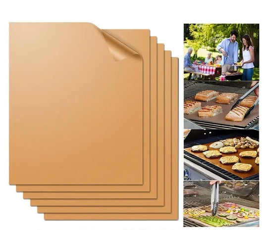 Copper Grill And Baking Mats - 5 Pack