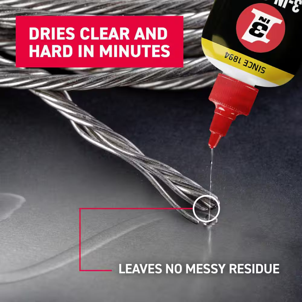 4 Fl. Oz. All-Temp Silicone Drip Oil, Long-Lasting Lubricant